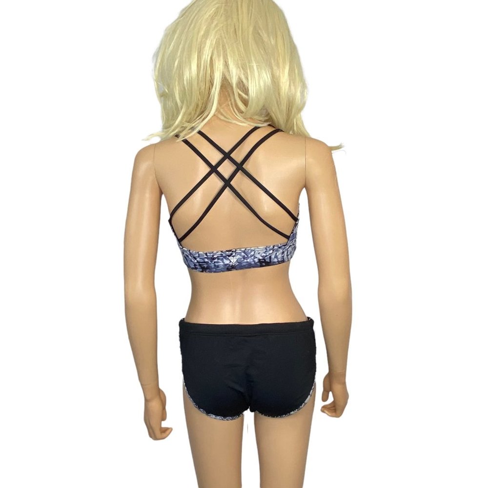 TYR Sporty Athletic Bikini Set Bralette Top M Bottom L Black - Picture 3 of 16
